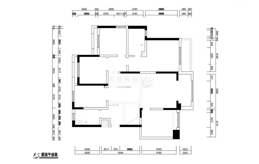 高科麓湾,新中式风格,一层户型图